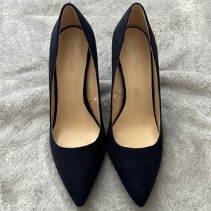 Navy blue high heels